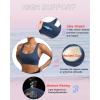 RUNNING GIRL Sports Bras for Women, Molded Cup High Impact Sports Bra Workout Bras for Women High Support Racerback(G-navy Blue)