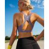RUNNING GIRL Sports Bras for Women, Molded Cup High Impact Sports Bra Workout Bras for Women High Support Racerback(G-purple)