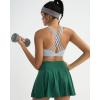 RUNNING GIRL Sports Bras for Women,High Impact Criss Cross Back Molded Cup Running Bra with Sewn in Pads(Grey)