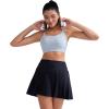 RUNNING GIRL Sports Bras for Women,Light Impact Molded Cup Strap Sports Bra with Sewn in Pads,Best for A-C Cup(Grey)