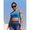 RUNNING GIRL Sports Bras for Women,Molded Cup Strappy Running High Support Sports Bras Workout Yoga Bra(Dark Blue)