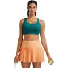 RUNNING GIRL Sports Bras for Women,Molded Cup Strappy Running High Support Sports Bras Workout Yoga Bra(Dark Green)