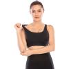 RUNNING GIRL Sports Bras for Women,Padded Sports Bra Tank Top Sexy Crisscross Back High Impact Longline Workout Yoga Bra(1-black)