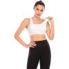 RUNNING GIRL Sports Bras for Women,Padded Sports Bra Tank Top Sexy Crisscross Back High Impact Longline Workout Yoga Bra(1-white)