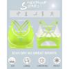 RUNNING GIRL Sports Bras for Women,Padded Sports Bra Tank Top Sexy Crisscross Back High Impact Longline Workout Yoga Bra(Electric Lemon)