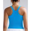 RUNNING GIRL Tank Tops with Built in Bras, Racerback Activewear Yoga Workout Tops for Women(Bright Blue)