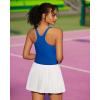 RUNNING GIRL Tank Tops with Built in Bras, Racerback Activewear Yoga Workout Tops for Women(Dark Blue)