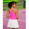 RUNNING GIRL Tank Tops with Built in Bras, Racerback Activewear Yoga Workout Tops for Women(Hot Pink)