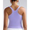 RUNNING GIRL Tank Tops with Built in Bras, Racerback Activewear Yoga Workout Tops for Women(Purple)