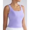 RUNNING GIRL Tank Tops with Built in Bras, Racerback Activewear Yoga Workout Tops for Women(Purple)