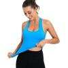 RUNNING GIRL Workout Tank Tops for Women Built in Shelf Bras Padded,Sleeveless Gym Tops Athletic Yoga Shirts(D-bright Blue)