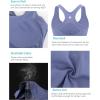 RUNNING GIRL Workout Tank Tops for Women Built in Shelf Bras Padded,Sleeveless Gym Tops Athletic Yoga Shirts(Y-light Blue)