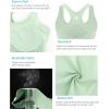 RUNNING GIRL Workout Tank Tops for Women Built in Shelf Bras Padded,Sleeveless Gym Tops Athletic Yoga Shirts(Y-pale Green)