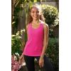 RUNNING GIRL Workout Tank Tops with Built in Bras for Women,Compression Shirt Strappy Back Athletic Yoga Tops(A-hot Pink)