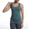 RUNNING GIRL Workout Tank Tops with Built in Bras for Women,Compression Shirt Strappy Back Athletic Yoga Tops(A-teal Lagoon)