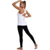 RUNNING GIRL Workout Tank Tops with Built in Bras for Women,Compression Shirt Strappy Back Athletic Yoga Tops(A-white)