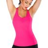 RUNNING GIRL Yoga Tank Tops for Women Built in Shelf Bra B/C Cups Strappy Back Activewear Workout Compression Tops(D-hot Pink)