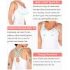 RUNNING GIRL Yoga Tank Tops for Women Built in Shelf Bra B/C Cups Strappy Back Activewear Workout Compression Tops(D-white)