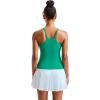 RUNNING GIRL Yoga Tank Tops for Women Built in Shelf Bra B/C Cups Strappy Back Activewear Workout Compression Tops(W-bright Green)