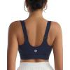 RUNNING GIRL Adjustable Straps High Impact Sports Bra for Women,High Support Workout Sports Bras with Sewn in Pads(A-navy)