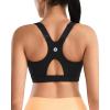 RUNNING GIRL High Impact Sports Bras for Women High Support Molded Cups, Adjustable Straps Sports Bra with Sewn in Pads(Black)