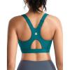 RUNNING GIRL High Impact Sports Bras for Women High Support Molded Cups, Adjustable Straps Sports Bra with Sewn in Pads(Storm Teal)