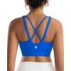 RUNNING GIRL High Impact Sports Bras for Women, High Support Running Sports Bra Moulded Cup Strappy Sports Bras(U-electric Blue)