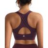 RUNNING GIRL High Impact Sports Bras for Women High Support Women’s Sports Bra Racerback Workout Running Bra(Deep Purple)