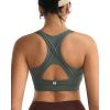 RUNNING GIRL High Impact Sports Bras for Women High Support Women’s Sports Bra Racerback Workout Running Bra(Grey Sage)