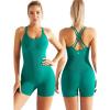 RUNNING GIRL Jumpsuits for Women,Yoga Workout Ribbed Backless Sexy One Piece Outfits Tummy Control Unitard Bodysuit Rompers