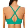 RUNNING GIRL Sports Bra for Women High Support, Molded Cup High Impact Sports Bras with Sewn in Pads Strappy Running Bra(Aqua Green)