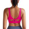 RUNNING GIRL Sports Bra for Women High Support, Molded Cup High Impact Sports Bras with Sewn in Pads Workout Running Bra(Hot Pink)