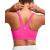 RUNNING GIRL Sports Bra for Women, Molded Cup High Impact Sports Bras for Women with Sewn in Pads(Hot Pink)