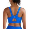 RUNNING GIRL Sports Bras for Women High Support,Adjustable Racerback Molded Cup Sports Bra Yoga Athletic Workout Bra(Blue)