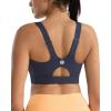RUNNING GIRL Sports Bras for Women High Support,Adjustable Racerback Molded Cup Sports Bra Yoga Athletic Workout Bra(Navy Blue)