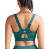 RUNNING GIRL Sports Bras for Women High Support,Adjustable Racerback Molded Cup Sports Bra Yoga Athletic Workout Bra(Teal)
