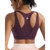 RUNNING GIRL Sports Bras for Women High Support,Molded Cup High Impact Sports Bra Racerback Workout Yoga Running Bra(Deep Purple)