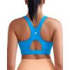 RUNNING GIRL Sports Bras for Women High Support,Racerback Molded Cup Sports Bra with Sewn in Pads(A-brilliant Blue)