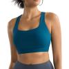 RUNNING GIRL Sports Bras for Women, Molded Cup High Impact Sports Bra Workout Bras for Women High Support Racerback(B-navy)