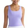 RUNNING GIRL Tank Tops with Built in Bras, Racerback Activewear Yoga Workout Tops for Women(Purple)