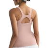 RUNNING GIRL Workout Tops for Women,Racerback Tank Tops with Built in Bras,Padded Sports Bra Yoga Tank Athletic Tops(Flush Pink)