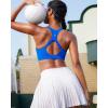RUNNING GIRL High Impact Sports Bras for Women, Adjustable Straps Sports Bra High Support Molded Cup Racerback Workout Bra(A-cerulean Blue)