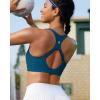 RUNNING GIRL High Impact Sports Bras for Women, Adjustable Straps Sports Bra High Support Molded Cup Racerback Workout Bra(A-navy)
