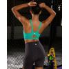 RUNNING GIRL Sports Bra for Women High Support, Molded Cup High Impact Sports Bras for Women with Sewn in Pads(Bright Green)