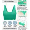 RUNNING GIRL Sports Bra for Women High Support, Molded Cup High Impact Sports Bras for Women with Sewn in Pads(Bright Green)