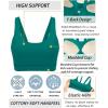 RUNNING GIRL Sports Bra for Women High Support, Molded Cup High Impact Sports Bras for Women with Sewn in Pads(Teal)