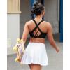 RUNNING GIRL Sports Bra for Women High Support,Molded Cup High Impact Sports Bras with Sewn in Pads(A-black)