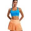 RUNNING GIRL Sports Bra for Women High Support,Molded Cup High Impact Sports Bras with Sewn in Pads(A-brilliant Blue)