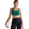 RUNNING GIRL Sports Bra for Women High Support,Molded Cup High Impact Sports Bras with Sewn in Pads(Teal)