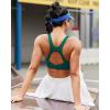 RUNNING GIRL Sports Bras for Women High Support, High Impact Running Sports Bra Moulded Cup Racerback Sports Bras(Green)